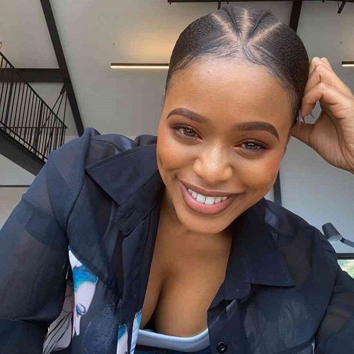 Check Out This Lovely Picture As Natasha Thahane Displays Baby Bump in New Pregnancy Photoshoot