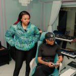 Cici and DJ Zinhle in studio