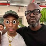 Black Coffee at Pharrell Williams' first Louis Vuitton show